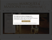 Tablet Screenshot of maisons-champagne.com
